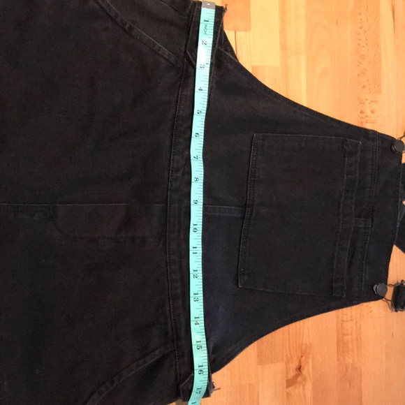 TopShop Black Denim Overalls - Picture 4 of 7
